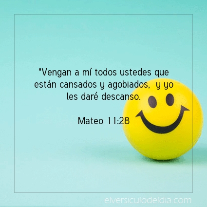 Imagen El versiculo del dia Mateo 11:28