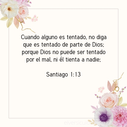Imagen El versiculo del dia Santiago 1:13