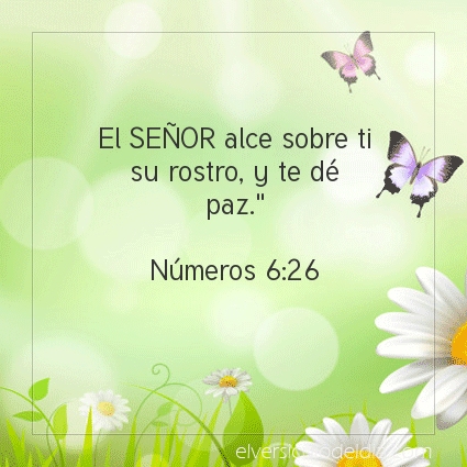 Imagen El versiculo del dia Números 6:26