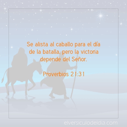 Imagen El versiculo del dia Proverbios 21:31