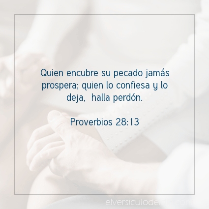 Imagen El versiculo del dia Proverbios 28:13