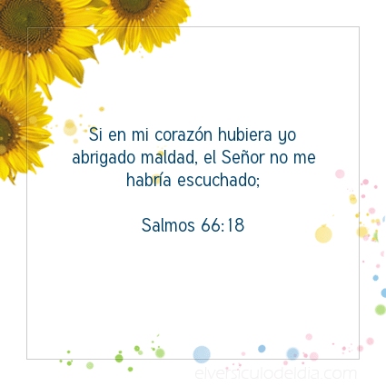 Imagen El versiculo del dia Salmos 66:18