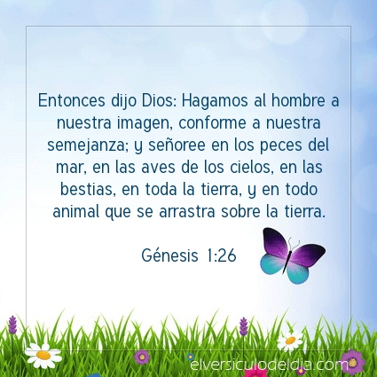 Imagen El versiculo del dia Génesis 1:26