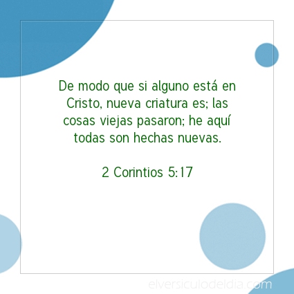 Imagen El versiculo del dia 2 Corintios 5:17