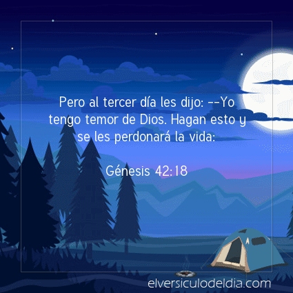 Imagen El versiculo del dia Génesis 42:18