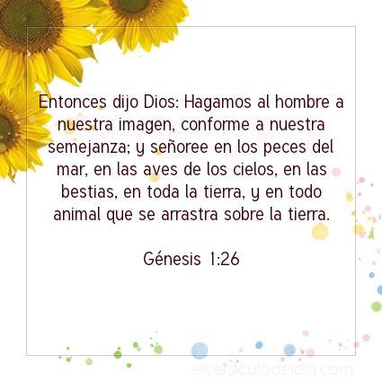 Imagen El versiculo del dia Génesis 1:26