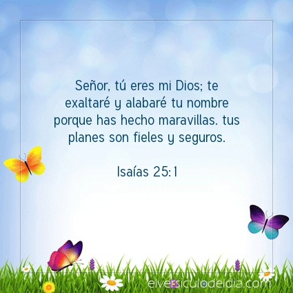 Imagen El versiculo del dia Isaías 25:1