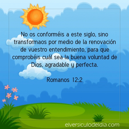 Imagen El versiculo del dia Romanos 12:2