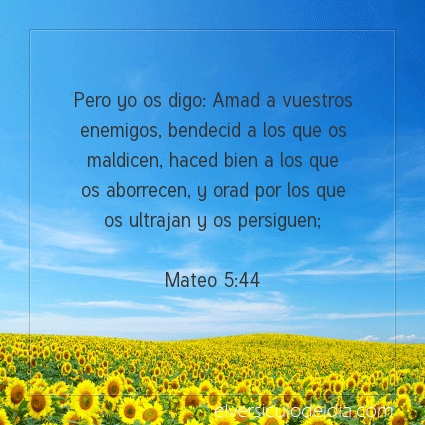 Imagen El versiculo del dia Mateo 5:44