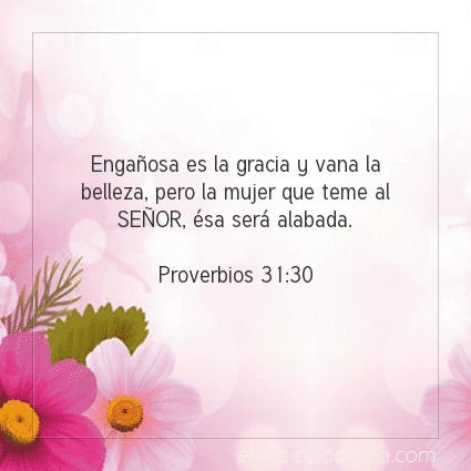 Imagen El versiculo del dia Proverbios 31:30