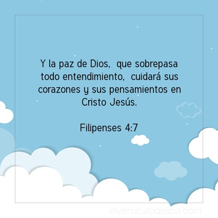 Imagen El versiculo del dia Filipenses 4:7