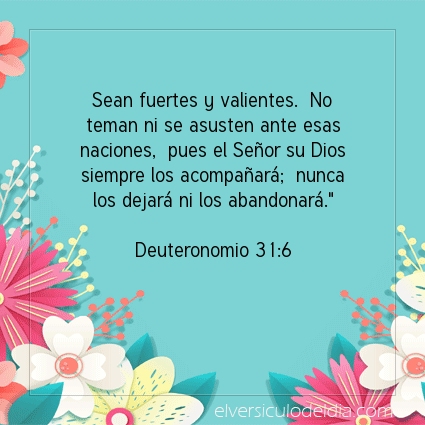 Imagen El versiculo del dia Deuteronomio 31:6