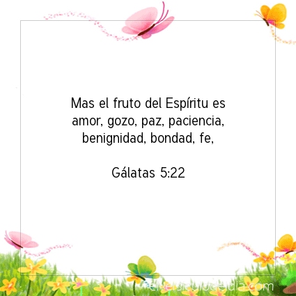 Imagen El versiculo del dia Gálatas 5:22