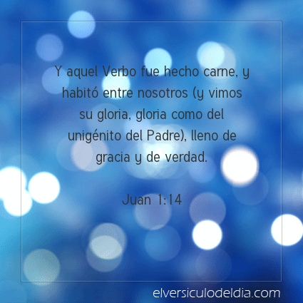 Imagen El versiculo del dia Juan 1:14
