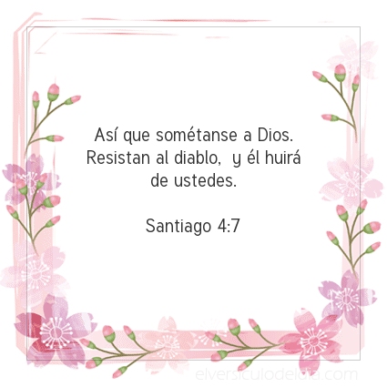 Imagen El versiculo del dia Santiago 4:7