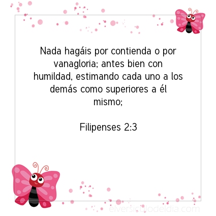 Imagen El versiculo del dia Filipenses 2:3