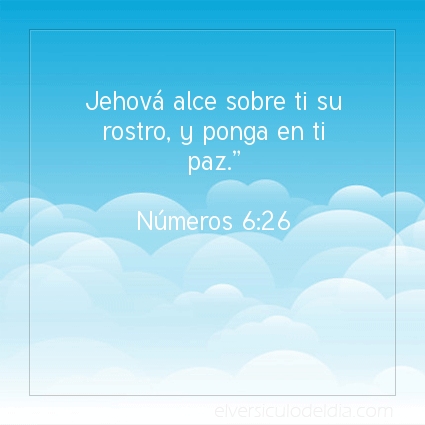 Imagen El versiculo del dia Números 6:26