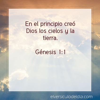 Imagen El versiculo del dia Génesis 1:1