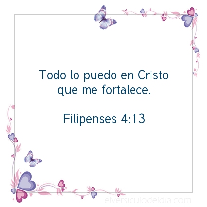 Imagen El versiculo del dia Filipenses 4:13