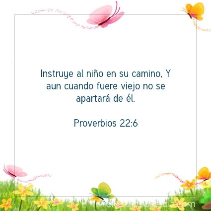 Imagen El versiculo del dia Proverbios 22:6