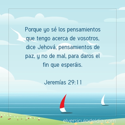 Imagen El versiculo del dia Jeremías 29:11
