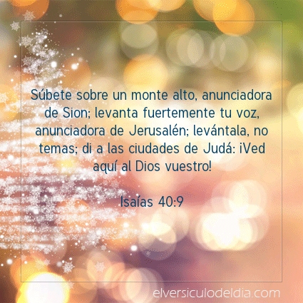 Imagen El versiculo del dia Isaías 40:9