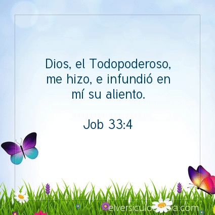 Imagen El versiculo del dia Job 33:4