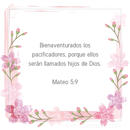 Imagen El versiculo del dia Mateo 5:9