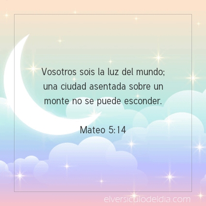 Imagen El versiculo del dia Mateo 5:14
