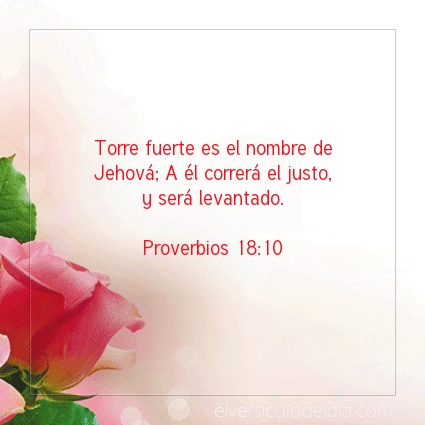 Imagen El versiculo del dia Proverbios 18:10