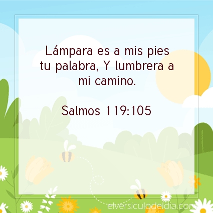Imagen El versiculo del dia Salmos 119:105