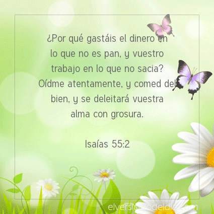 Imagen El versiculo del dia Isaías 55:2