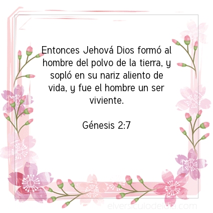 Imagen El versiculo del dia Génesis 2:7