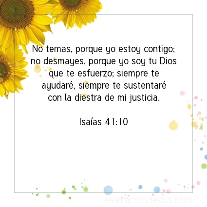 Imagen El versiculo del dia Isaías 41:10