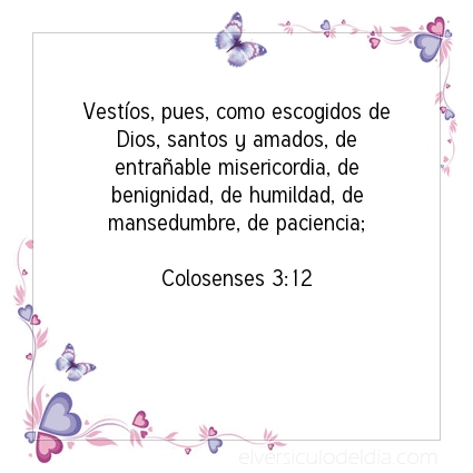 Imagen El versiculo del dia Colosenses 3:12