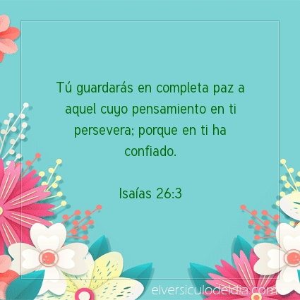 Imagen El versiculo del dia Isaías 26:3