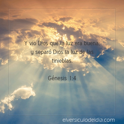 Imagen El versiculo del dia Génesis 1:4