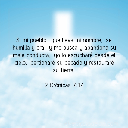 Imagen El versiculo del dia 2 Crónicas 7:14
