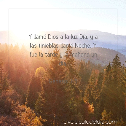 Imagen El versiculo del dia Génesis 1:5