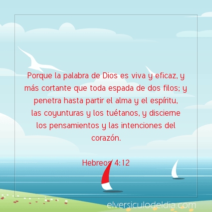 Imagen El versiculo del dia Hebreos 4:12