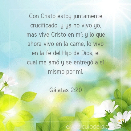 Imagen El versiculo del dia Gálatas 2:20
