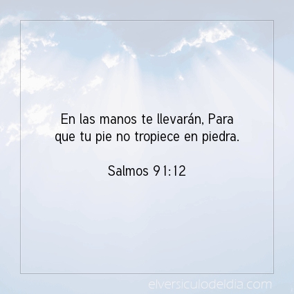 Imagen El versiculo del dia Salmos 91:12