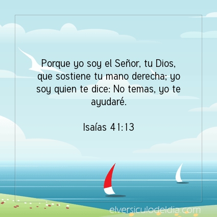 Imagen El versiculo del dia Isaías 41:13