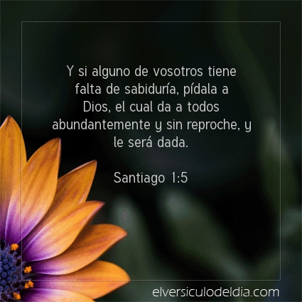 Imagen El versiculo del dia Santiago 1:5