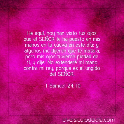 Imagen El versiculo del dia 1 Samuel 24:10