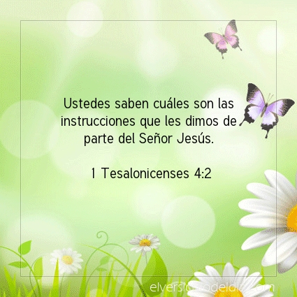 Imagen El versiculo del dia 1 Tesalonicenses 4:2