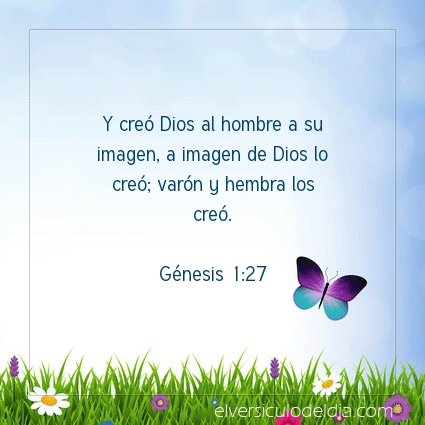 Imagen El versiculo del dia Génesis 1:27