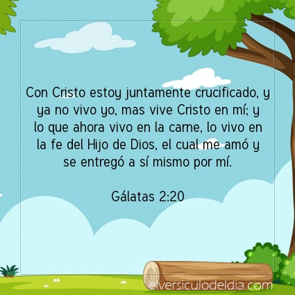 Imagen El versiculo del dia Gálatas 2:20
