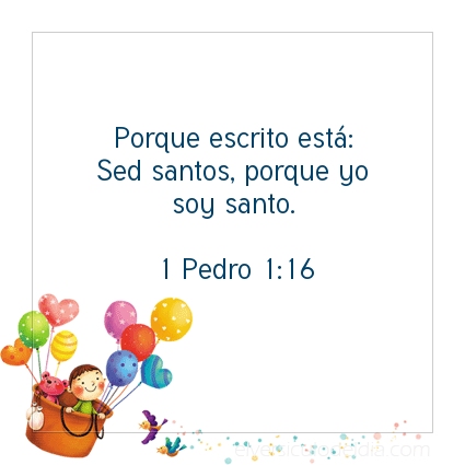 Imagen El versiculo del dia 1 Pedro 1:16