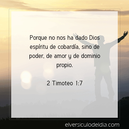 Imagen El versiculo del dia 2 Timoteo 1:7